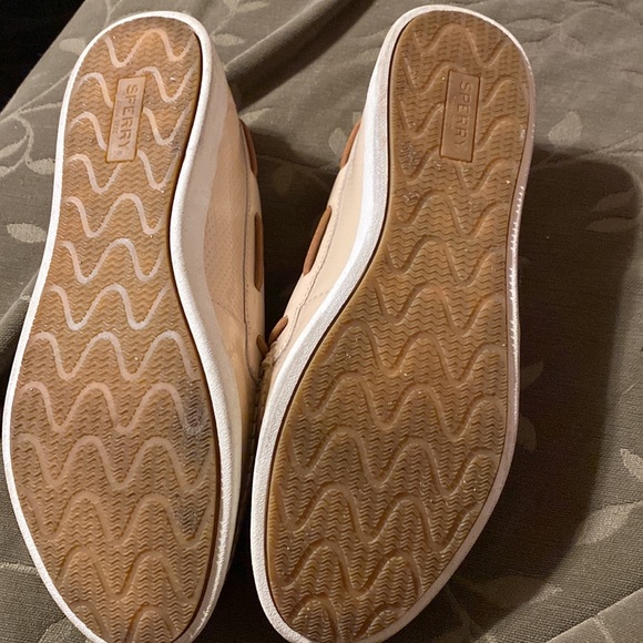 Light pink Leather Sperry Top Sider boat shoes size 9M - Picture 2 of 4